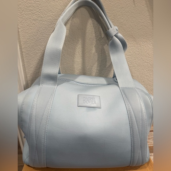 Dagne Dover Medium Landon Neoprene Carryall Duffle Bag-Blue